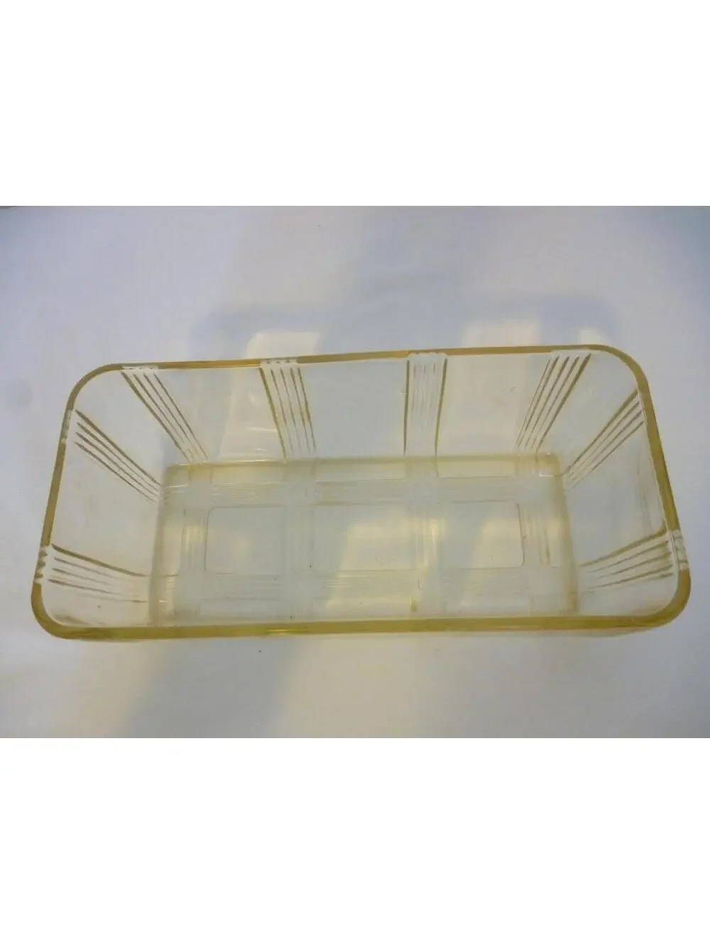 Vintage Hazel Atlas Criss Cross Loaf Pan or Refrigerator Dish